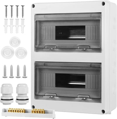 Caja eléctrica plástico ABS IP65 cubierta transparente