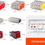 Set 125 conectores alambre empalme compacto con estuche