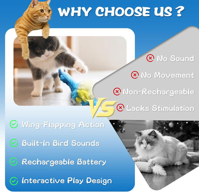 Juguete interactivo para gatos con sensor movimiento