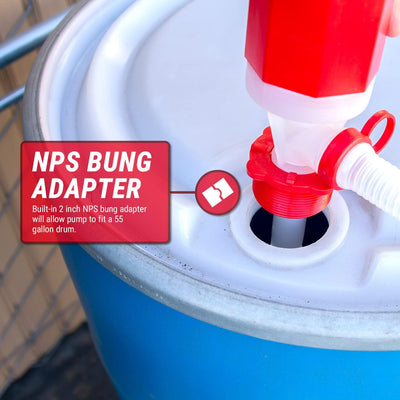 Bomba sifón manual 55gal para agua potable 2 unidades
