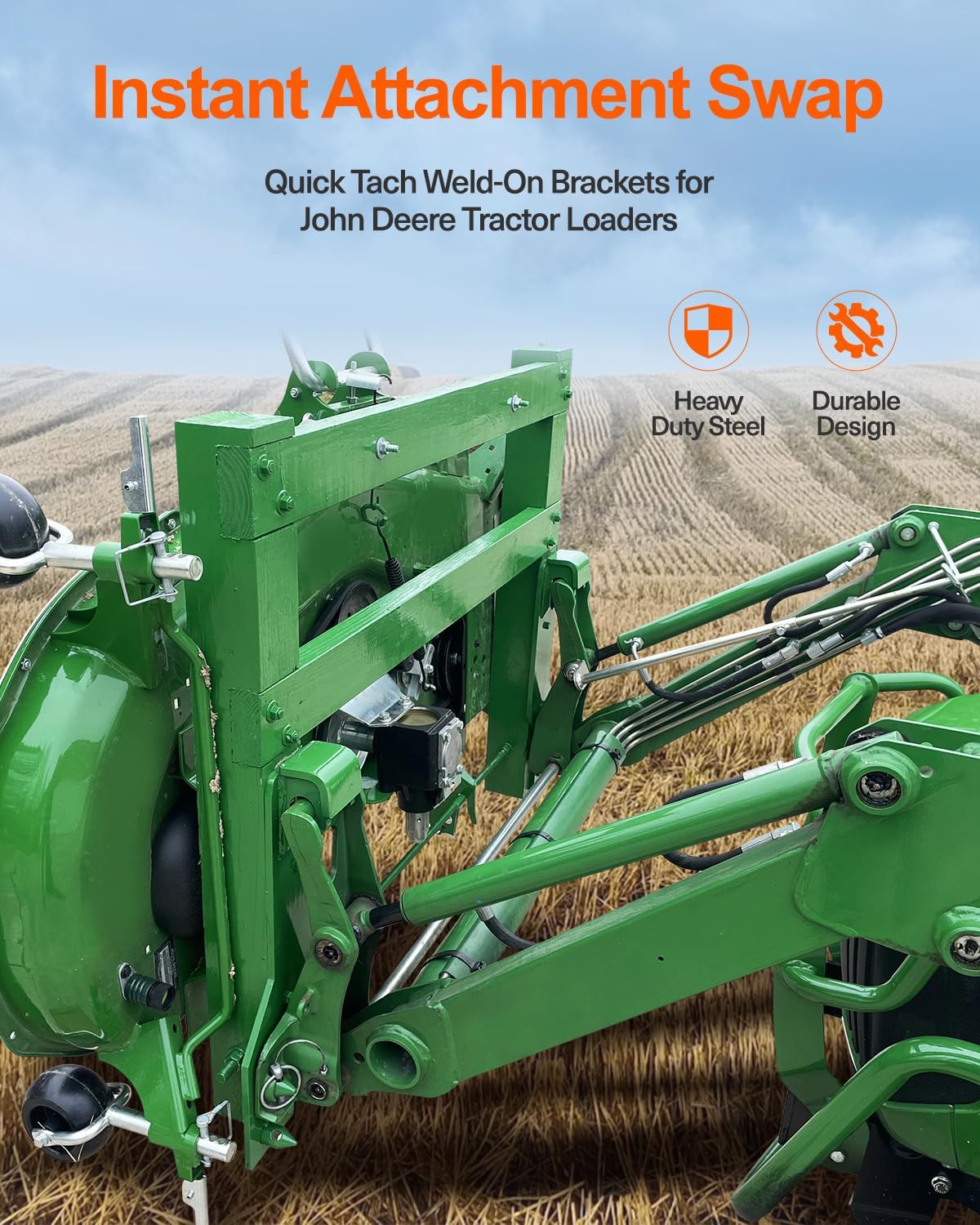 Soporte enganche rápido para cargador tractor John Deere