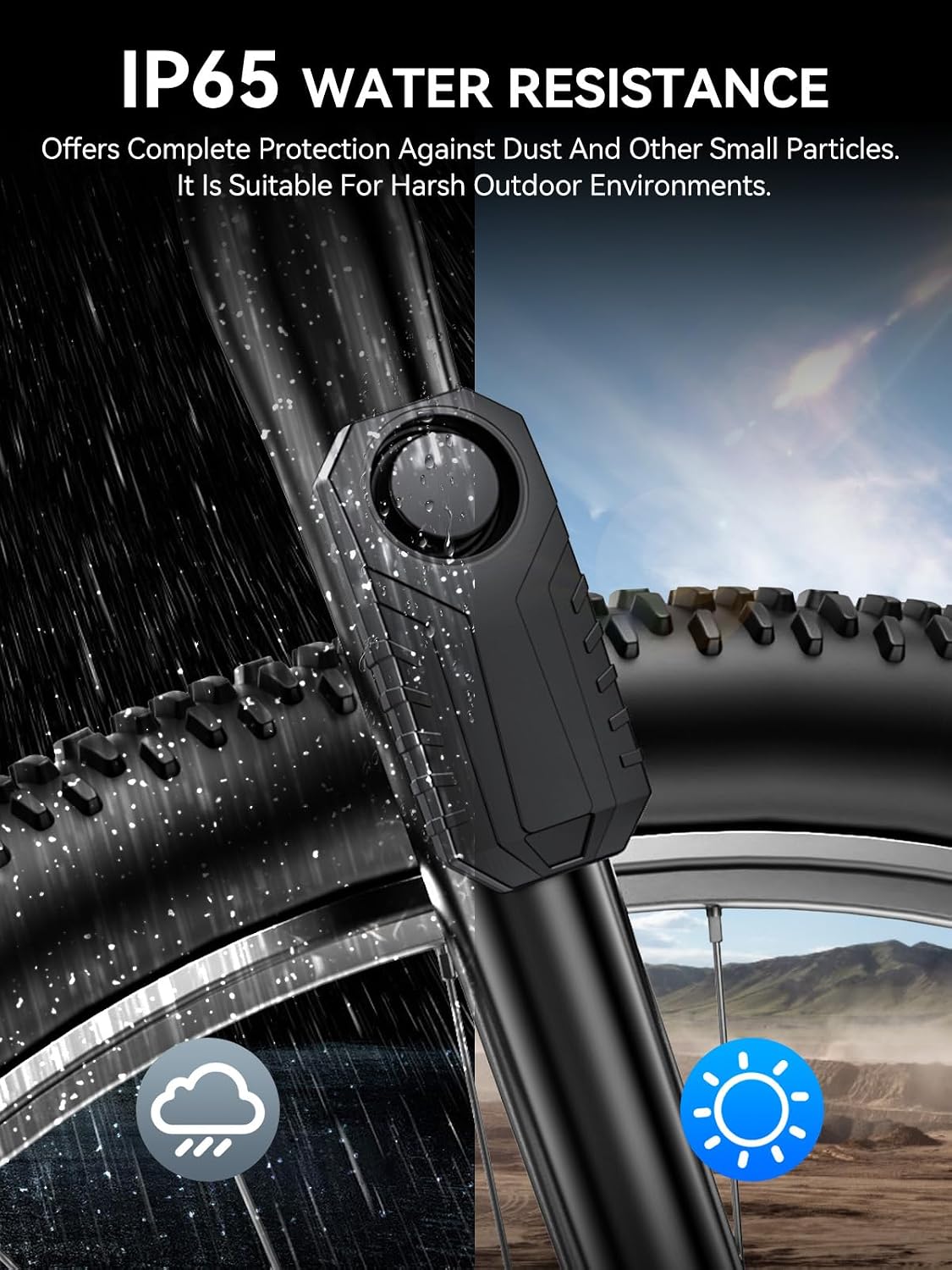 Alarma bicicleta recargable inalámbrica con sensor antirrobo