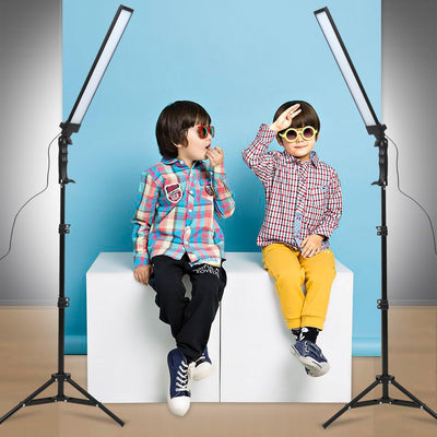 Kit iluminación LED estudio 180 luces ajustables