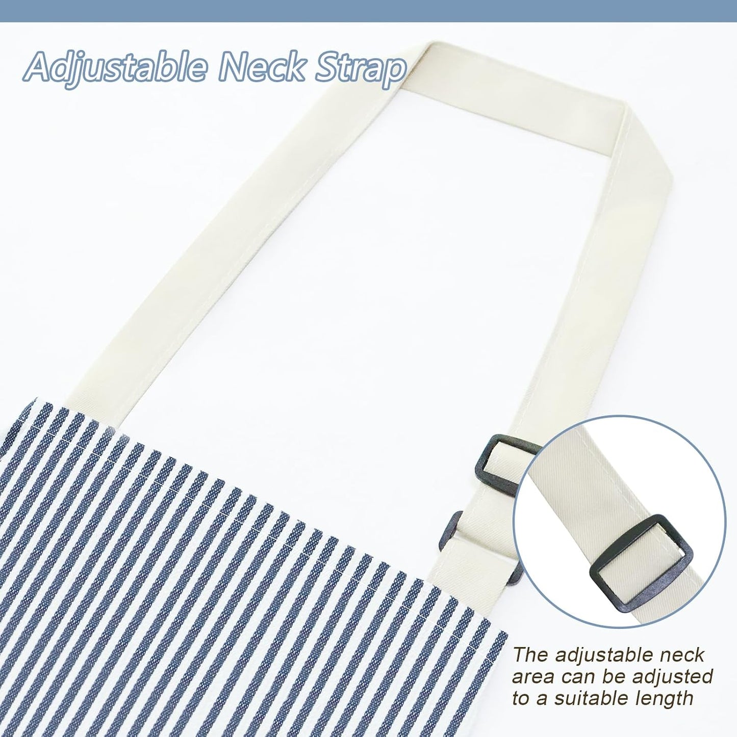 Delantal Chef Unisex con Bolsillos Ajustable