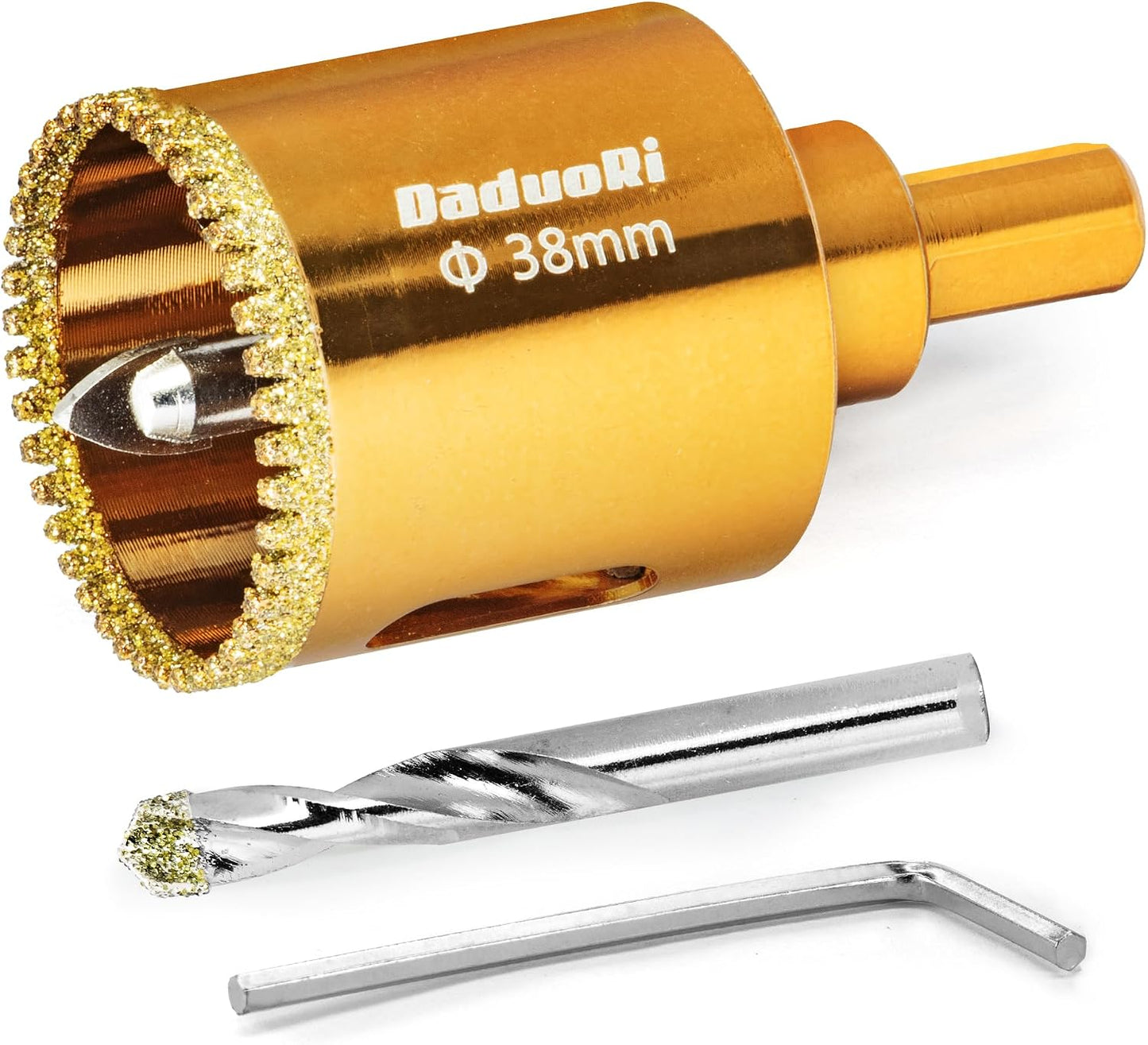 Sierra diamante 1.5pulg con 2 brocas piloto cerámica