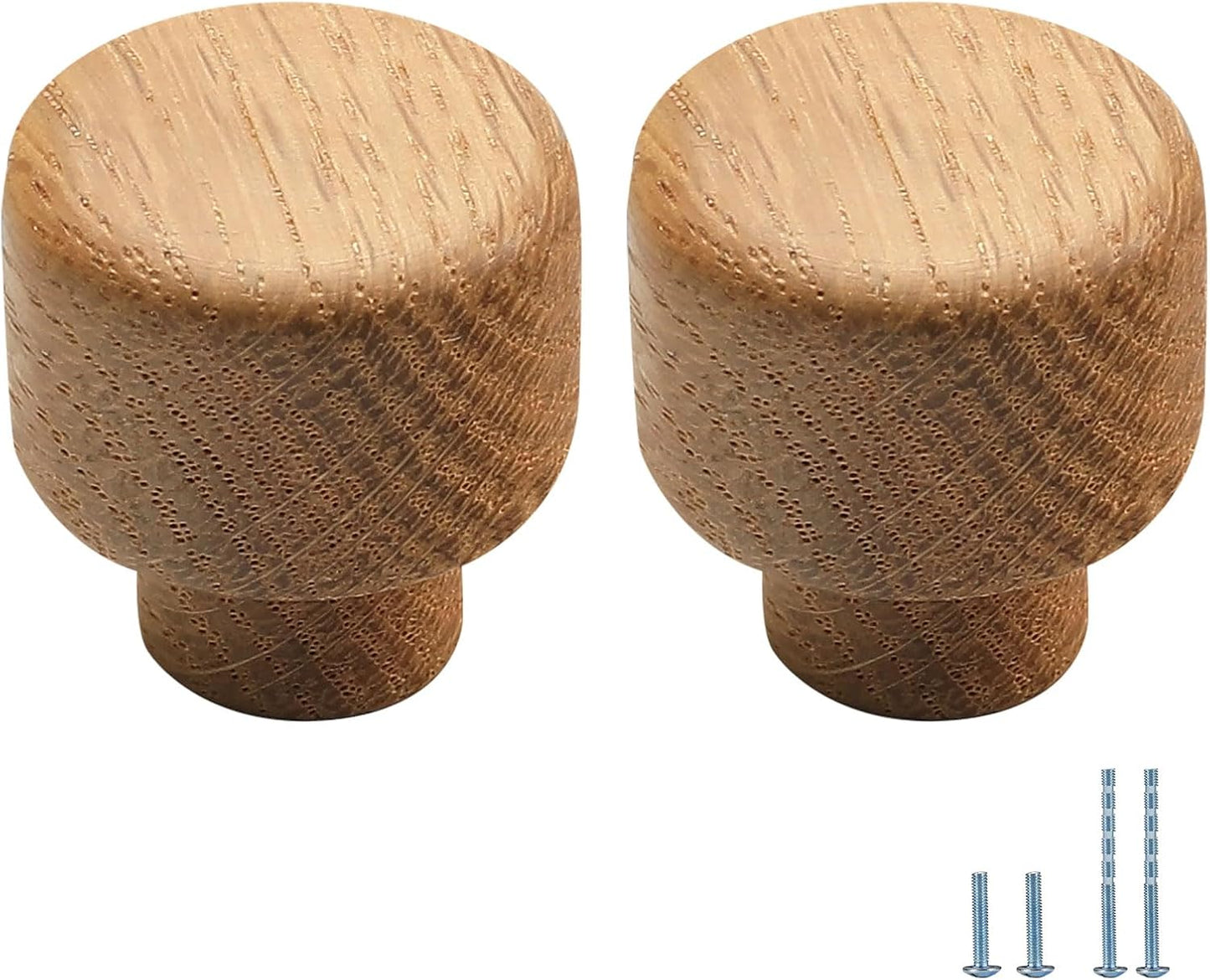 2 Manijas Redondas Roble Estilo Chino Puerta Gabinete