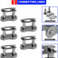 Cadena acero carbono 40pzas 5 conectores go-kart