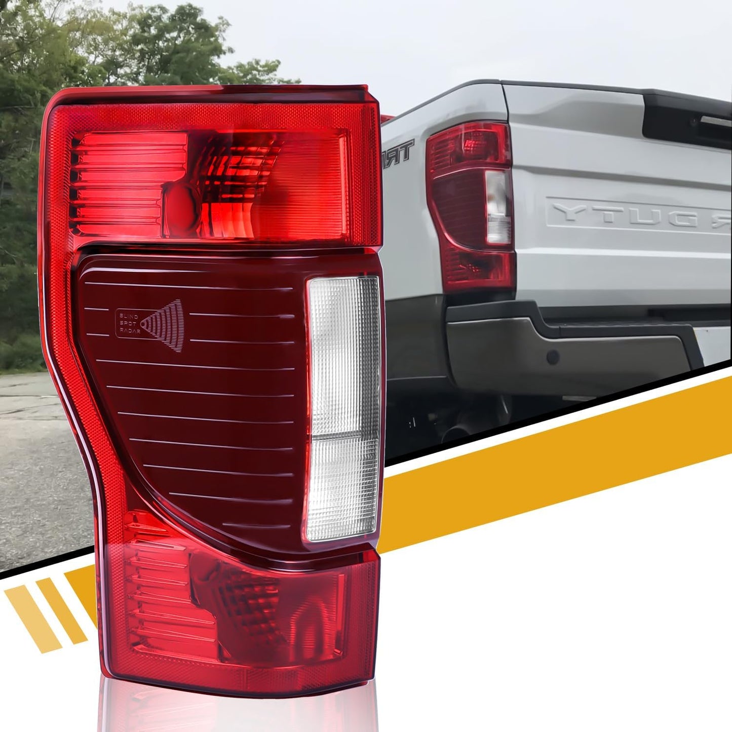 Conjunto luz trasera Ford F250 sin LED izquierdo