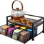 Caja madera organizador bolsas té 8 compartimentos cocina oficina