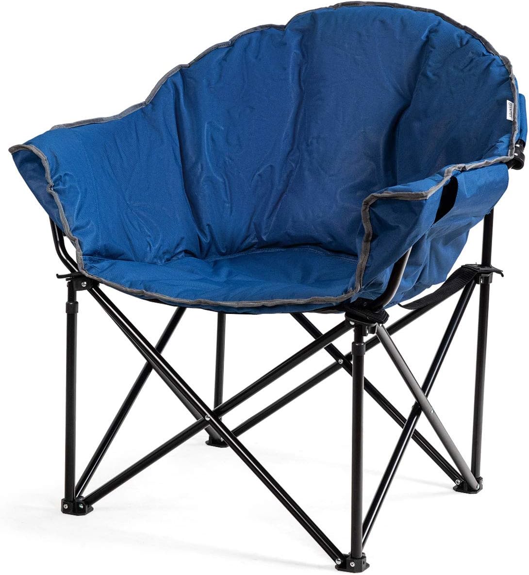 Silla camping plegable con platillo luna asiento acolchado