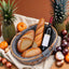 Cesta picnic mimbre asas forro extraible gris ideal bodas