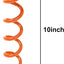 Anclaje suelo espiral 10" correas naranja para tienda