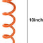 Anclaje suelo espiral 10" correas naranja para tienda