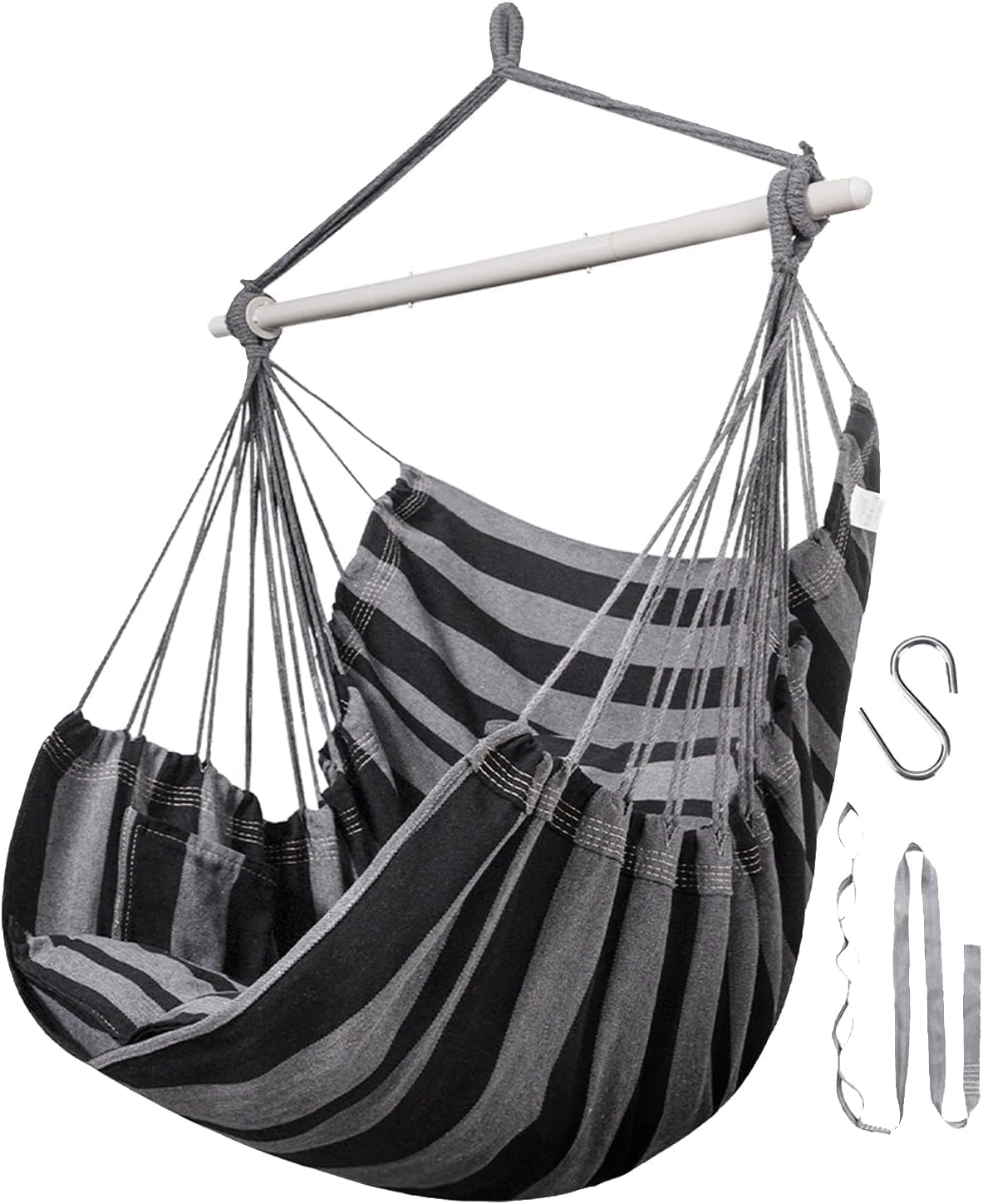 Silla colgante para interior y exterior con cuerda 500lb