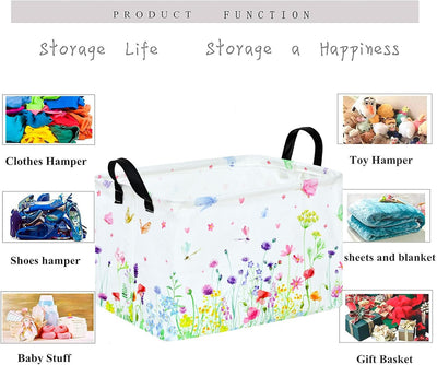 Cesta Almacenamiento Rectangular Hogar Dormitorio Lavanderia