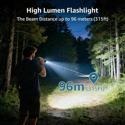 Linterna LED mini con clip impermeable portátil para emergencias