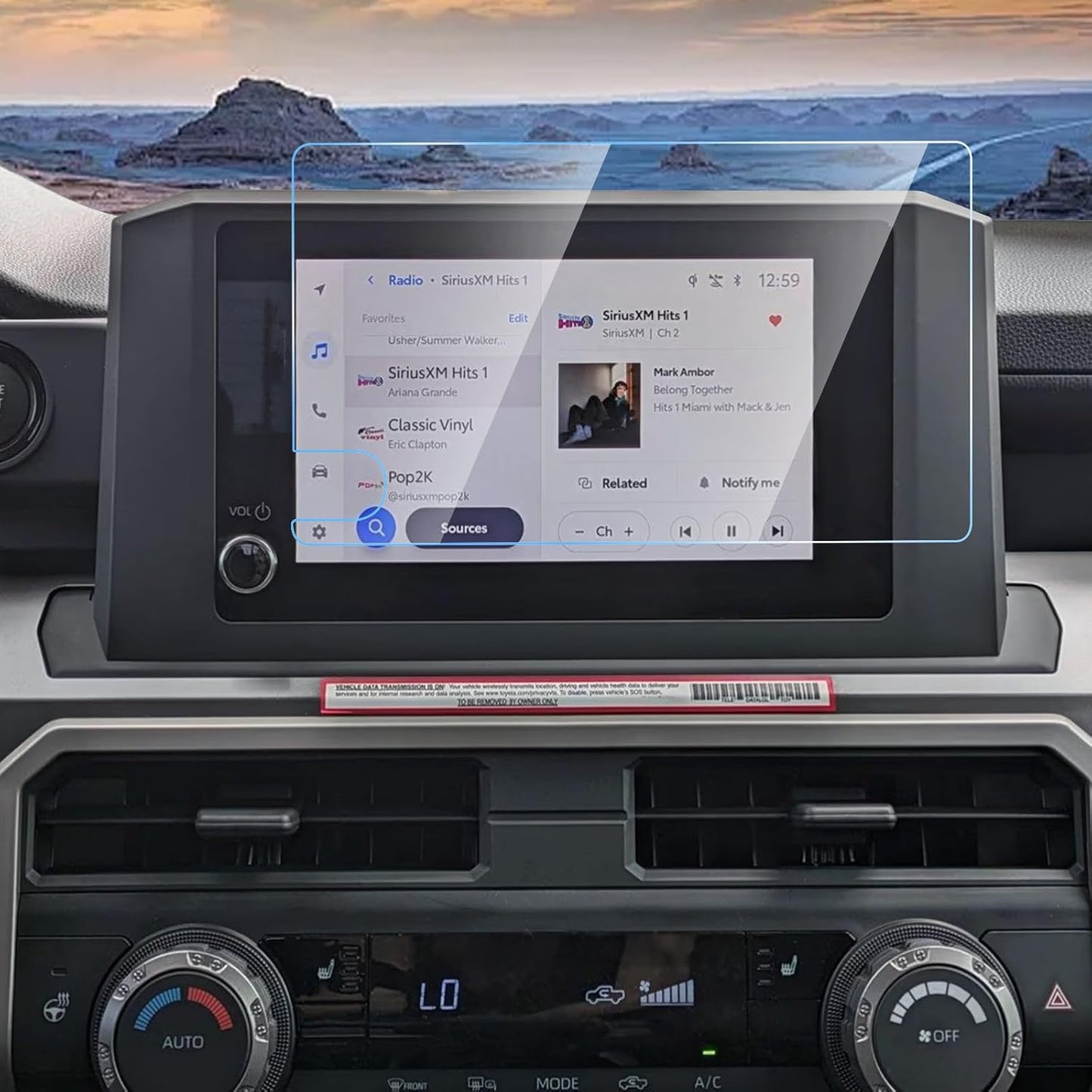 Protector pantalla Toyota Tacoma 4Runner 25-26 vidrio