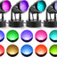 Luces LED RGB interiores con control remoto 120V 10W enchufe