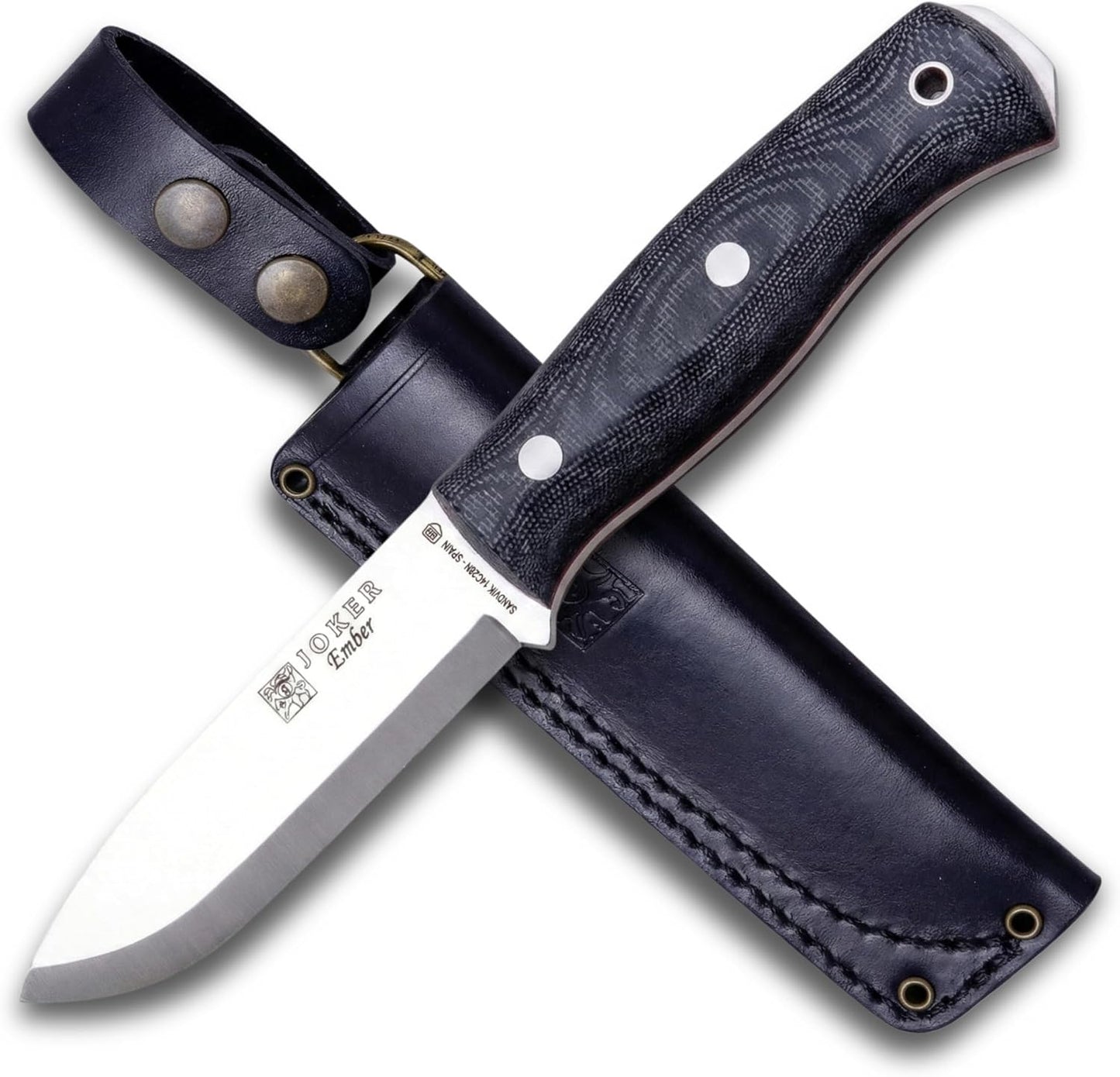 Cuchillo Ember Scandi con hoja acero Sandvik 14C28N 4.13pulg