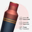 Botella agua acero inox triple aislamiento popote plegable