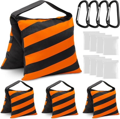 4 Pack Bolsas Arena Naranja Soporte Luz Fotografía Resistentes