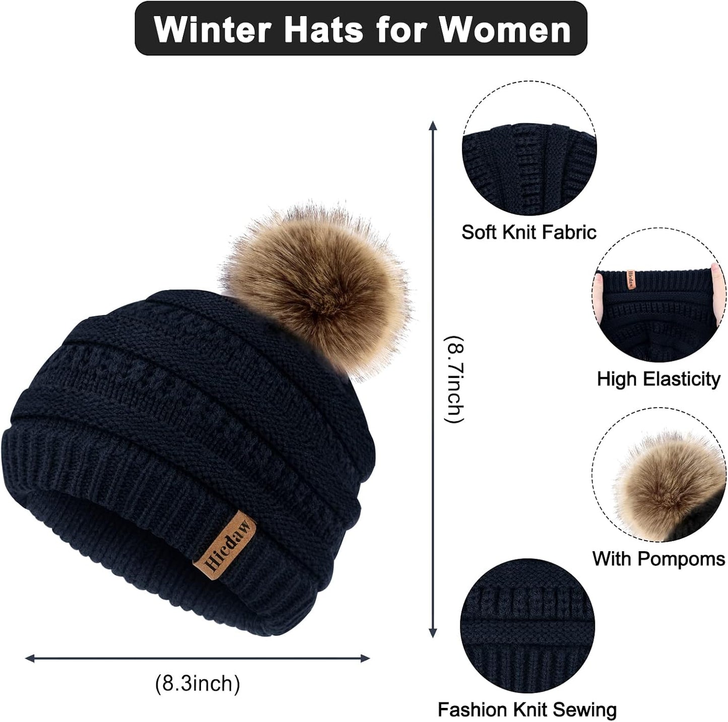 Gorro bufanda y guantes invierno mujer
