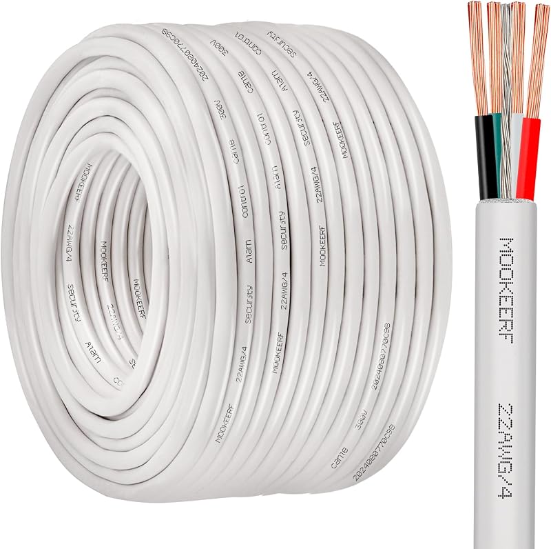 Cable alarma sonido estación seguridad 150 ft CL3P cobre