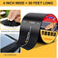 Cinta selladora techo RV negra 4" x50pies resistente UV
