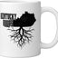 Taza Cerámica Vintage USA Patriótica Blanca