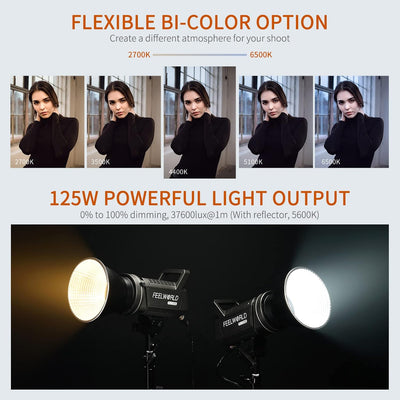 Luz estudio video bicolor 2700-6500K CRI96
