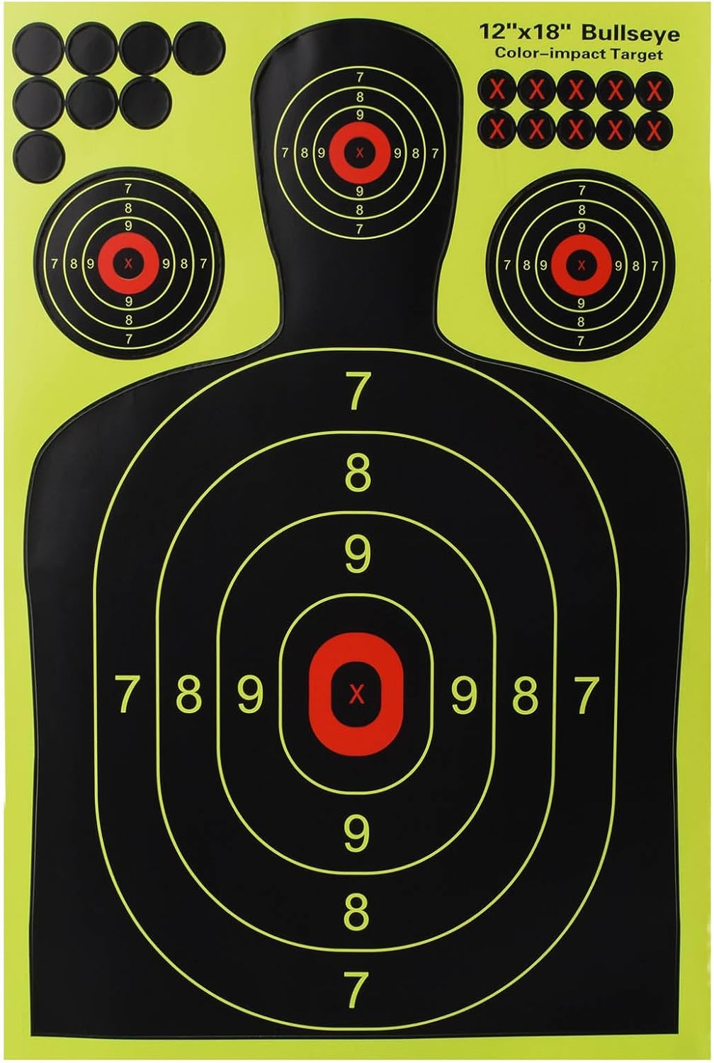 Objetivo silueta 12x18" para aire comprimido rifles