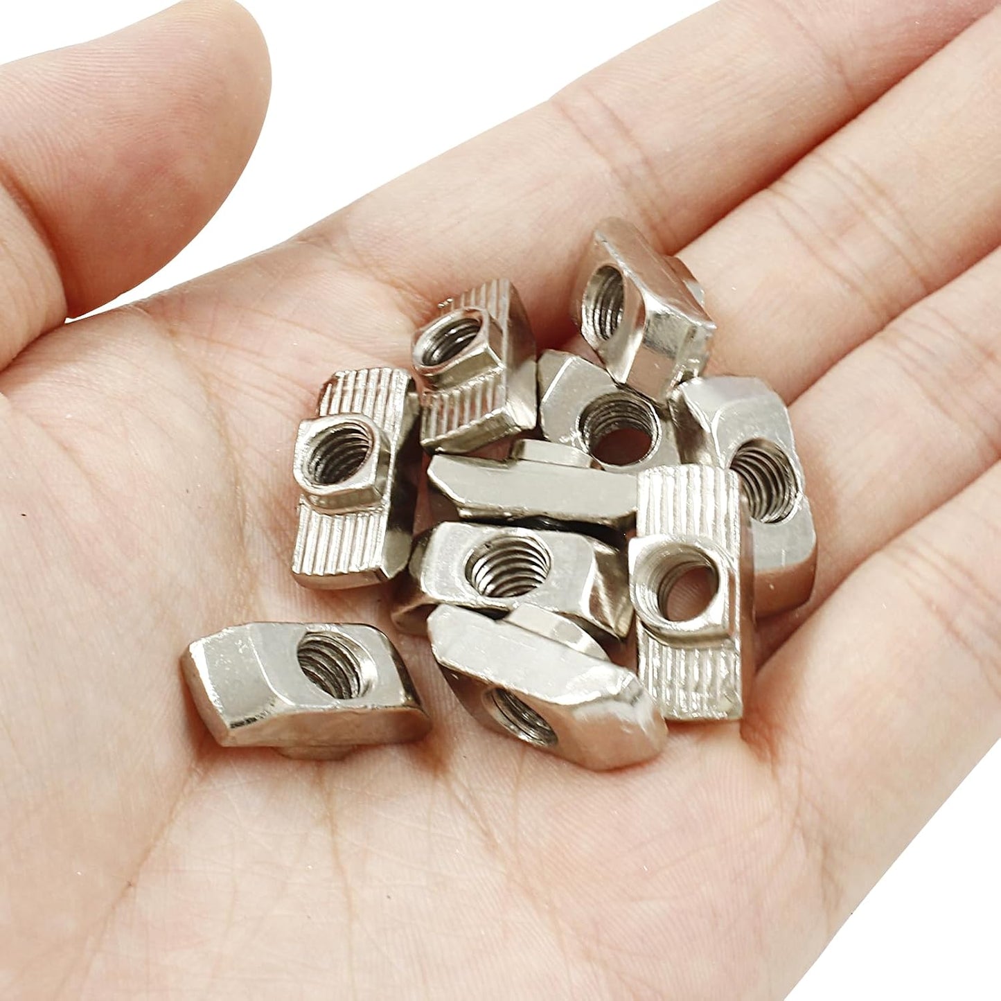 50 Tuercas Acero Carbono M6 Ranura T para Aluminio