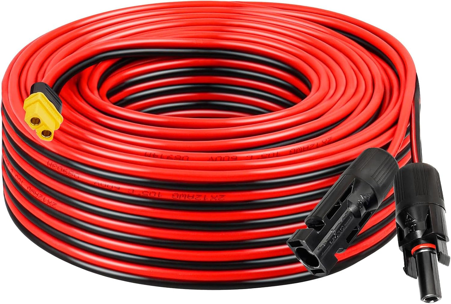 Cable extensión carga solar XT60 75pies 12AWG para baterías