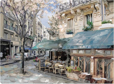 Arte francés Bistro de París I 32x24 pulg