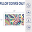 2 Fundas almohada lumbar 12x20" estampado cachemira