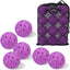 Bolas Pickleball 6 Pzas 40 Agujeros con Bolsa Resistentes