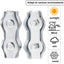 Conector acero galvanizado para cables PVC cercas eléctricas