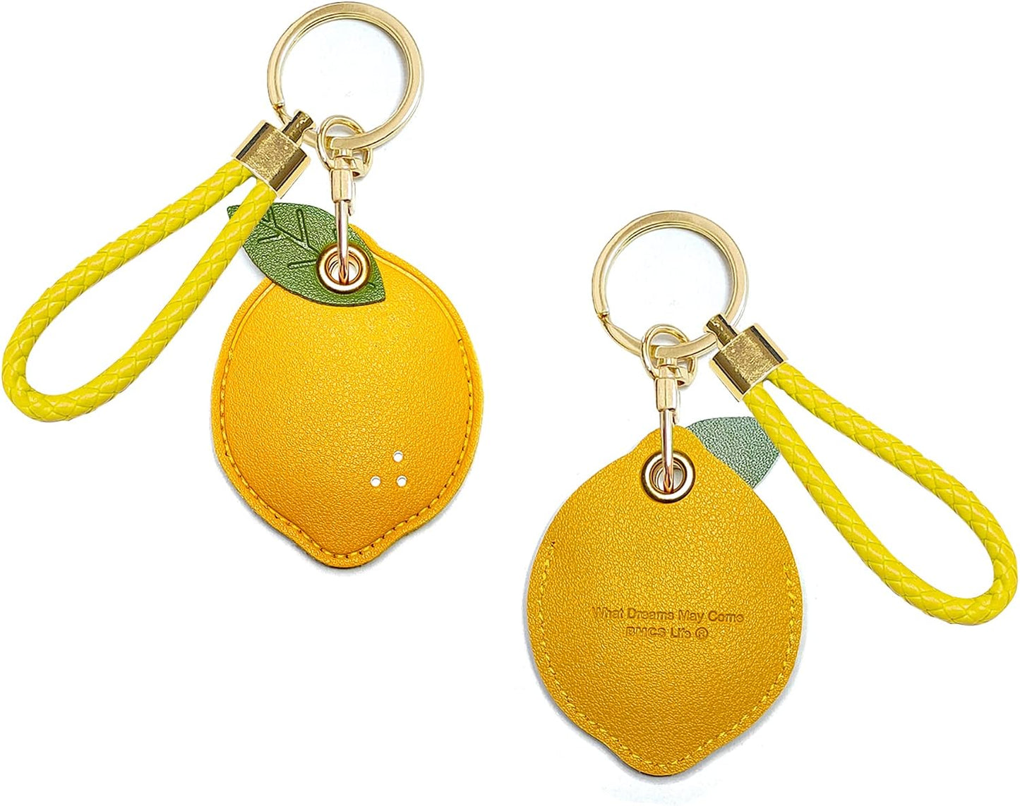2 Fundas Cuero para Llavero Kawaii Airtag