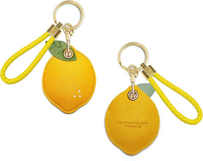 2 Fundas Cuero para Llavero Kawaii Airtag
