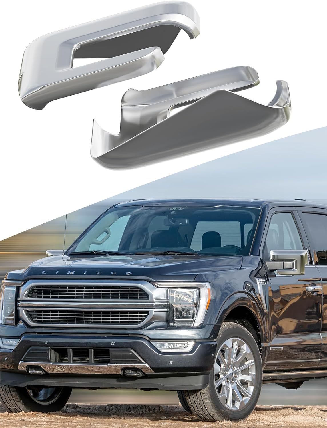 Tapas espejo Ford F150 21-23 Set 2 plástico ABS