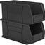 Contenedor plástico apilable colgante 11x5.5x5" negro