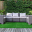 Alfombra césped artificial verde 4x6ft interiores exteriores