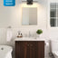Lámpara baño LED negras sobre espejo 15.7pulg regulable ETL
