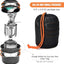 Set 8 utensilios cocina acampar con taza acero inox