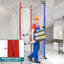 Postes barrera polvo 10ft pack 4 cremalleras resistentes