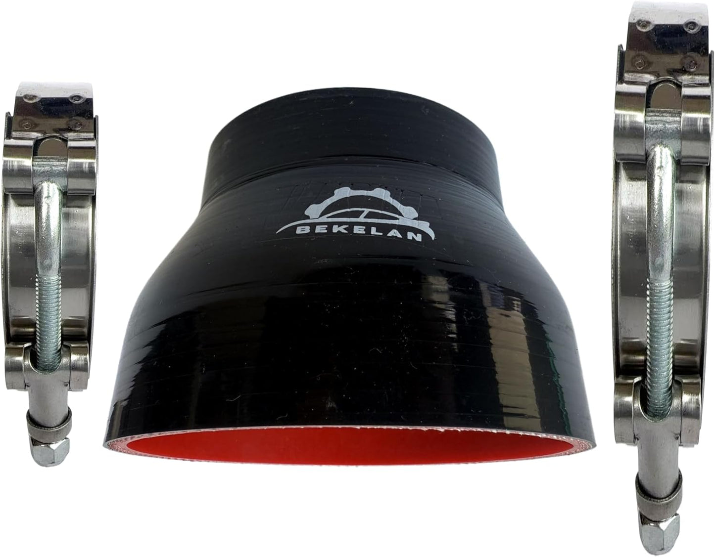 Manguera reductora silicona 3.5-4" acero inox 4 capas