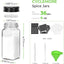 Pack 36 Tarros Vidrio 4oz Especias Tapas Metal Negro