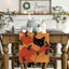 Calabazas gato negro camino mesa otoño decoración 13x36pulg