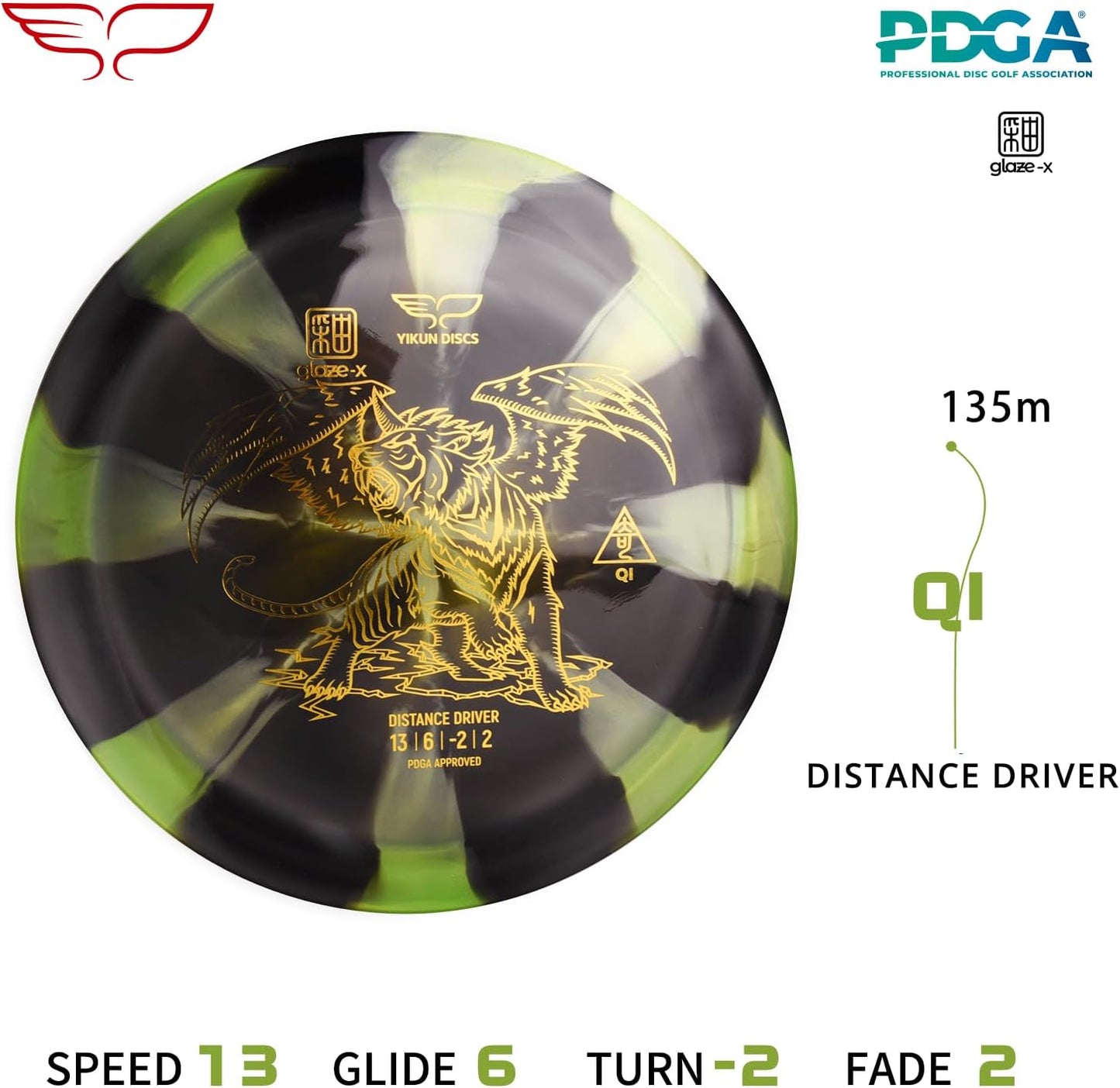 Conductor Qi Golf Plástico Transparente Velocidad 0.46-6.17oz