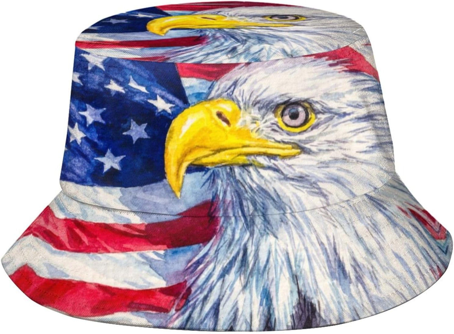 Sombrero pescador bandera EE.UU. para hombre mujer sol